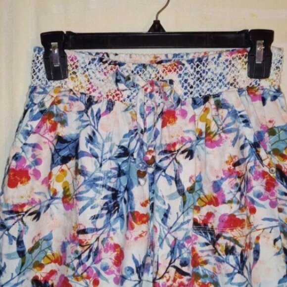 SOUNDSTYLE (LA & NY) Linen Blend Floral Pants - M - Picture 5 of 8